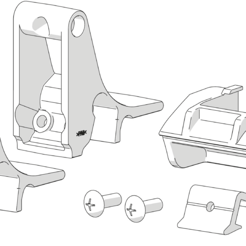 Fiamma Kit Side Montageset für Markisen-Seitenteile Side W Pro F45/F80/Shade / Sun View Side F45/F80 passend für F65s / F65L - Weiteres Markisenzubehör