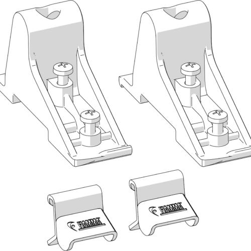 Fiamma Kit Side Montageset für Markisen-Seitenteile Side W Pro F45/F80/Shade / Sun View Side F45/F80 passend für Thule Tristor - Weiteres Markisenzubehör