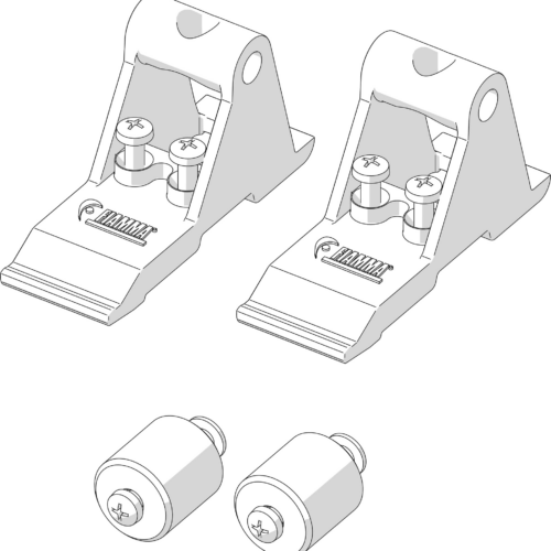 Fiamma Kit Side Montageset für Markisen-Seitenteile Side W Pro F45/F80/Shade / Sun View Side F45/F80 passend für Thule Omnistor 4900/5200 / Tristor 2 - Weiteres Markisenzubehör