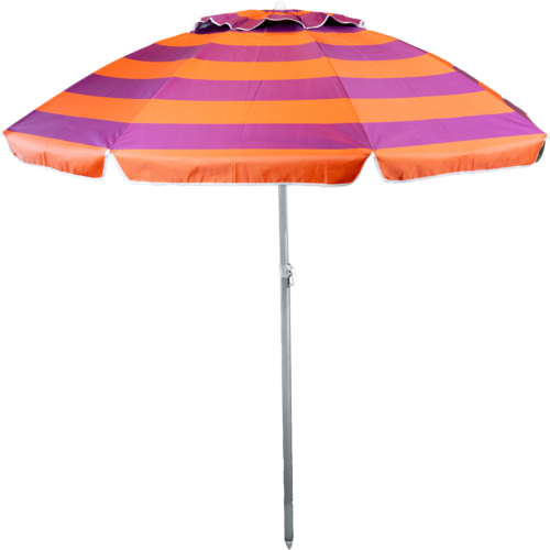Berger SunLite Sonnenschirm orange/lila gestreift - Sichtschutz & Sonnenschirme
