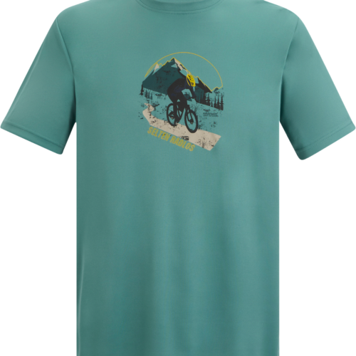 Regatta Fingal Slogan Herren Funktionsshirt türkis S - Herrenshirts, -hemden & -pullover