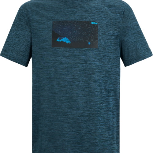 Regatta Fingal Herren Funktionsshirt mit Grafikprint dunkelblau S - Herrenshirts, -hemden & -pullover