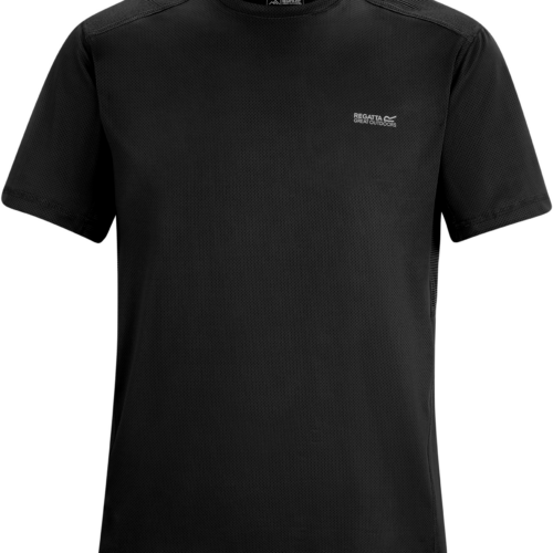 Regatta Virda Herren Funktionsshirt schwarz M - Herrenshirts, -hemden & -pullover
