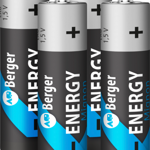 Berger Energy Mignon (AA) Alkaline Batterie LR6 4er Set - Kleinbatterien