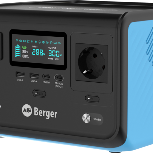 Berger Energy BEPS 300 Tragbare Powerstation 288 Wh 300 W - Powerstations