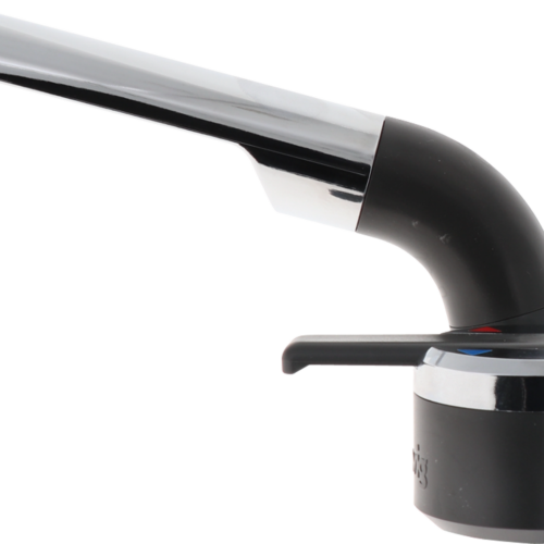 Barwig Einhebel-Mischarmatur Automatik 300 mm Anschlussschlauch, 10 mm Tülle Anthrazit/Chrom - Mischbatterien