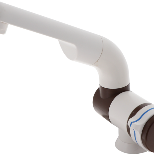 Barwig Automatik Kompakt Wasserhahn Kaltwasser mit 10 mm Tülle weiß/braun - Mischbatterien