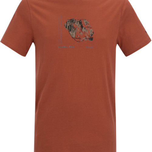 Regatta Breezed Herren T-Shirt mit Grafikdruck melon L - Herrenshirts, -hemden & -pullover
