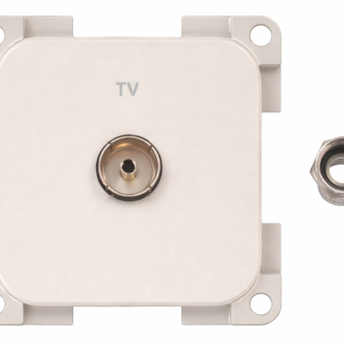 Inprojal System 10.000 Steckdose TV 5 mm hellgrau - Sat-Zubehör