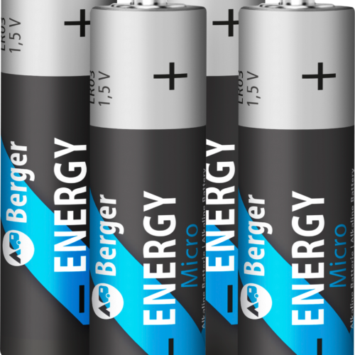Berger Energy Micro (AAA) Alkaline Batterie LR03 4er Set - Kleinbatterien