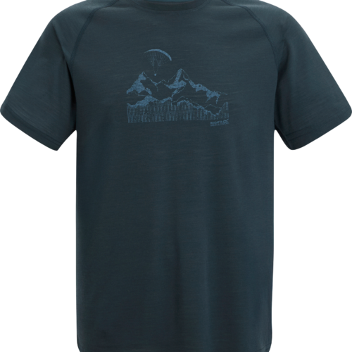 Regatta Escade Herren Funktionsshirt dunkelblau M - Herrenshirts, -hemden & -pullover