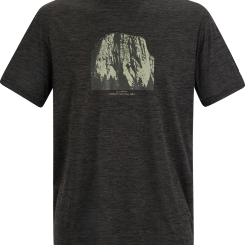 Regatta Fingal Herren Funktionsshirt mit Grafikprint dunkelgrau M - Herrenshirts, -hemden & -pullover
