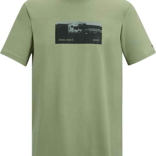 Regatta Fingal Slogan Herren Funktionsshirt hellgrün M - Herrenshirts, -hemden & -pullover