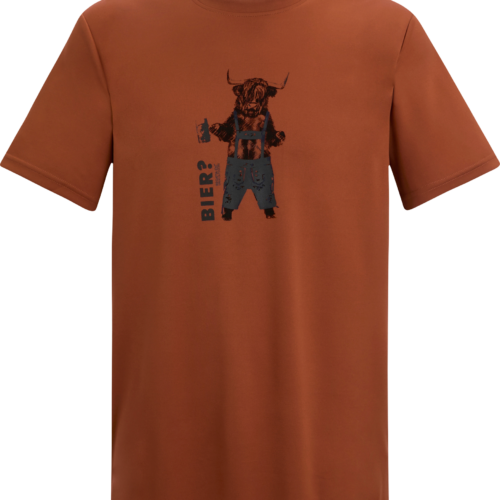 Regatta Fingal Slogan Herren Funktionsshirt orange XXL - Herrenshirts, -hemden & -pullover