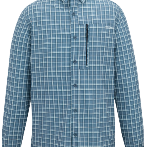 Regatta Anti-Insect Travel Light Herren Langarmhemd blau M - Herrenshirts, -hemden & -pullover