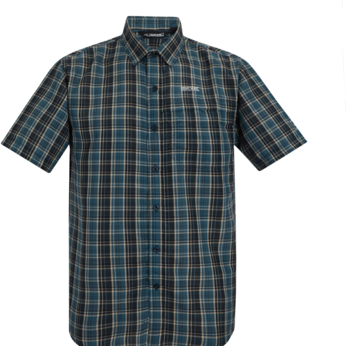 Regatta Mindano Herren Kurzarmhemd dunkelblau XXXL - Herrenshirts, -hemden & -pullover