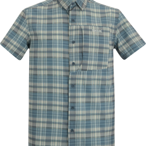 Regatta Anti-Insect Travel Light Herren Kurzarmhemd hellblau XXXL - Herrenshirts, -hemden & -pullover