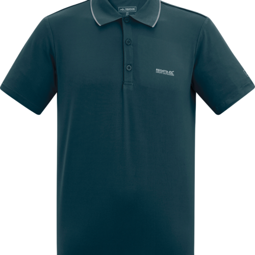 Regatta Maverik Stretch Herren Funktionsshirt  dunkelgrün L - Herrenshirts, -hemden & -pullover
