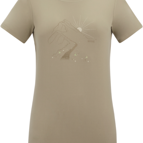 Regatta Fingal Stretch Damen Funktionsshirt hellbraun 42 - Damenshirts, -blusen & -pullover