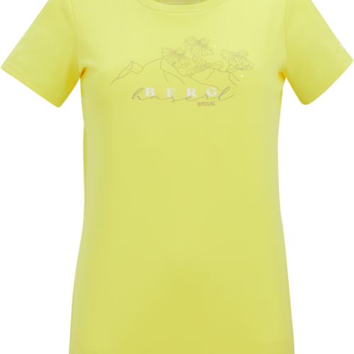 Regatta Fingal Slogan Damen Funktionsshirt gelb 40 - Damenshirts, -blusen & -pullover