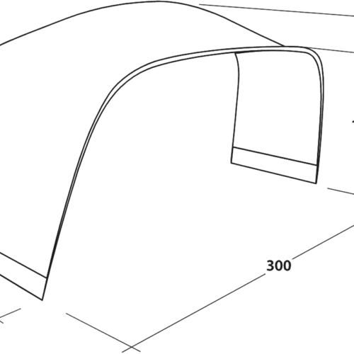 Outwell Wakefield Tent Connector für Verbindung des Wakefield Shelter mit Zelt M - Pavillons & Tarps