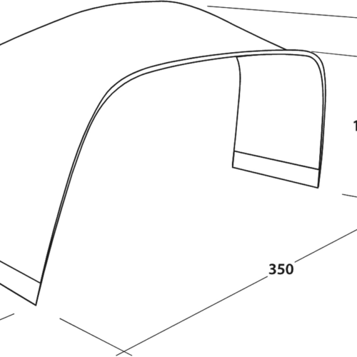 Outwell Wakefield Tent Connector für Verbindung des Wakefield Shelter mit Zelt L - Pavillons & Tarps