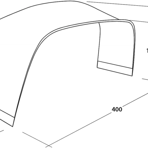 Outwell Wakefield Tent Connector für Verbindung des Wakefield Shelter mit Zelt XL - Pavillons & Tarps