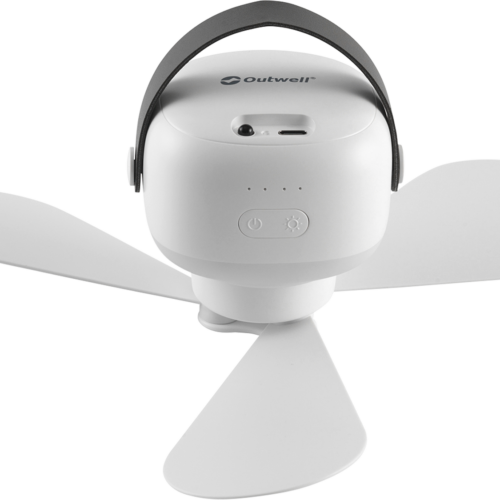 Outwell Aurelios Ventilator mit Lampe wiederaufladbar 7200 mAh - Ventilatoren