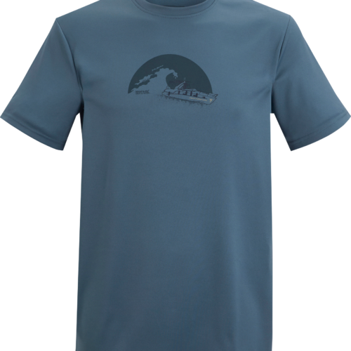 Regatta Fingal Slogan Herren Funktionsshirt blau XXXL - Herrenshirts, -hemden & -pullover