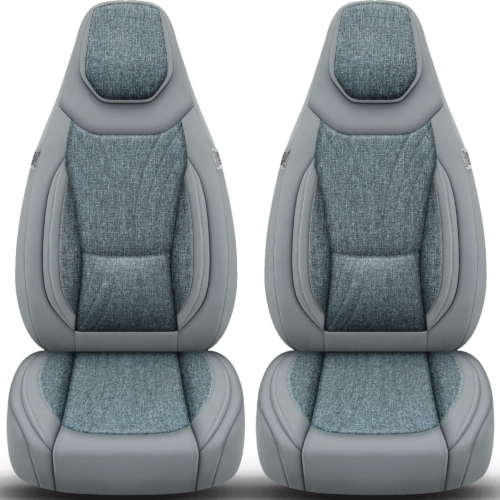 Bremer Sitzbezüge Wohnmobil Schonbezüge C-Serie 2 Stück für Fiat Ducato / Jumper / Boxer grau - Sitzbezüge von Bremer-Sitzbezüge