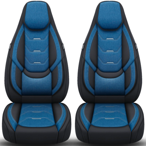 Bremer Sitzbezüge Wohnmobil Schonbezüge H-Serie 2 Stück für Fiat Ducato / Jumper / Boxer blau/schwarz - Sitzbezüge von Bremer-Sitzbezüge