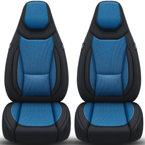 Bremer Sitzbezüge Wohnmobil Schonbezüge C-Serie 2 Stück für Fiat Ducato / Jumper / Boxer blau/schwarz - Sitzbezüge von Bremer-Sitzbezüge