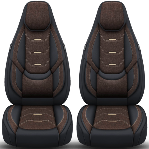 Bremer Sitzbezüge Wohnmobil Schonbezüge H-Serie 2 Stück für Fiat Ducato / Jumper / Boxer braun/schwarz - Sitzbezüge von Bremer-Sitzbezüge