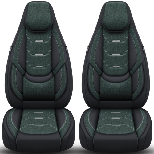 Bremer Sitzbezüge Wohnmobil Schonbezüge H-Serie 2 Stück für Fiat Ducato / Jumper / Boxer grün/schwarz - Sitzbezüge von Bremer-Sitzbezüge