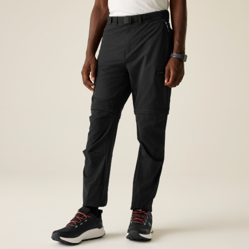 Dare2b Tuned In Pro II Herren Zip-Off Wanderhose schwarz 48 - Herrenhosen & -shorts von Dare 2b