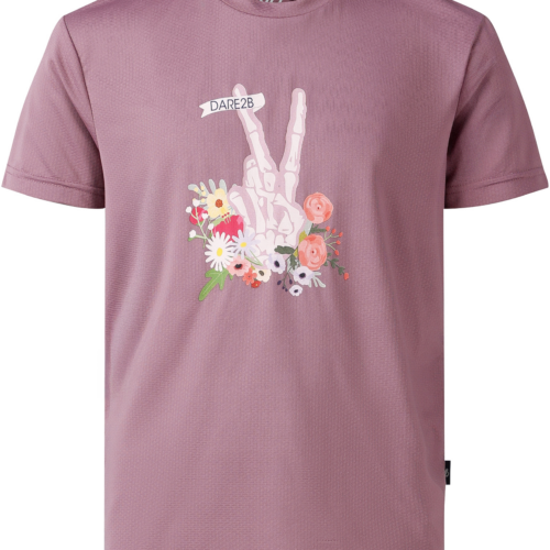 Dare2b Amusing Kinder Funktionsshirt rosa 128 - Kinder T-Shirts & -hemden von Dare 2b