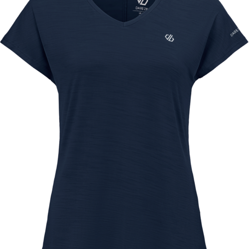 Dare2b Vigilant Tee Damen Funktionsshirt dunkelblau 36 - Damenshirts, -blusen & -pullover von Dare 2b