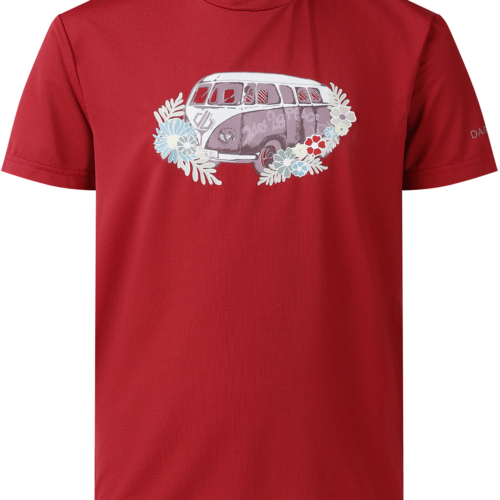 Dare2b Amusing Kinder Funktionsshirt rot 140 - Kinder T-Shirts & -hemden von Dare 2b