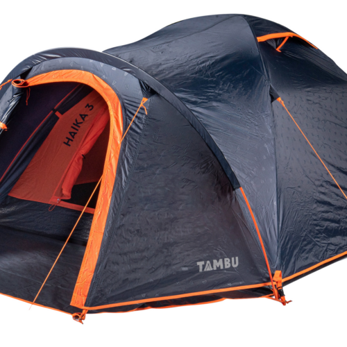 Tambu Haika Kuppelzelt für 3 Personen aus recyceltem Polyester 2.000 mm Wassersäule - Iglu- & Kuppelzelte