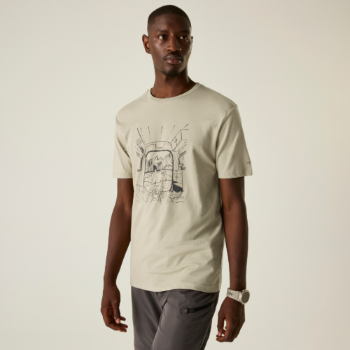 Dare2b Movement III Herren T-Shirt beige XXXL - Herrenshirts, -hemden & -pullover von Dare 2b