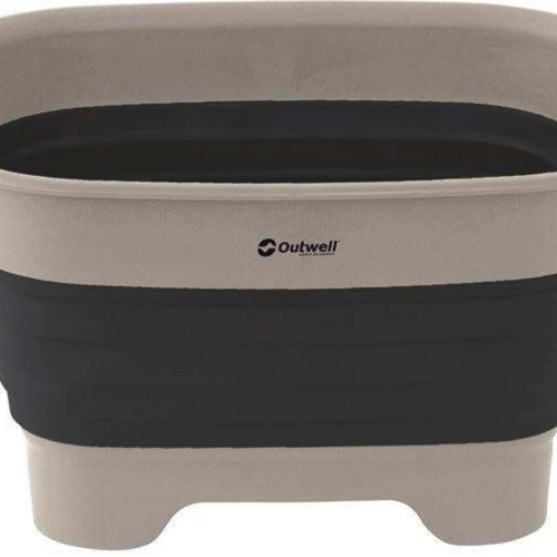 Outwell Collaps Wash Bowl Waschschüssel mit Abfluss 33,5 x 30 x 19 cm navy night - Faltgeschirr und Faltschüsseln