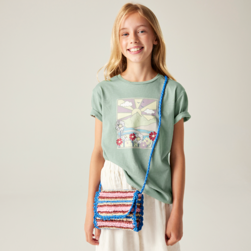 Dare2b Trailblazer III Kinder Baumwollshirt  grün 152 - Kinder T-Shirts & -hemden von Dare 2b