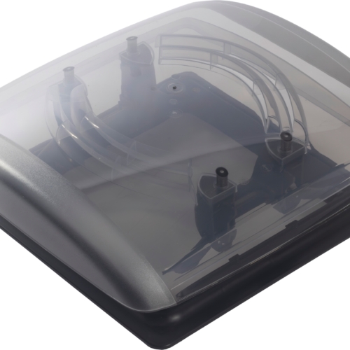 MPK Dachhaube VisionVent S Pro 28 x 28 cm ohne Rollo schwarz - Dachhauben