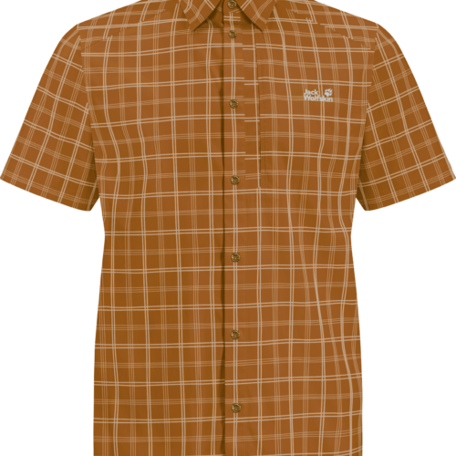 Jack Wolfskin Norbo Herren Hemd hellbraun L - Herrenshirts, -hemden & -pullover