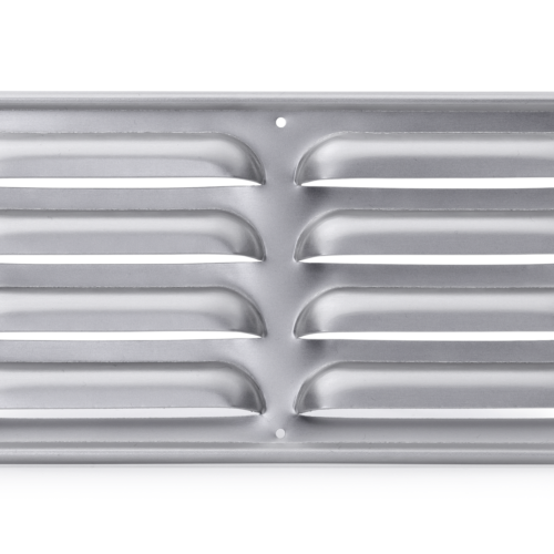 Hülsberg Kiemenblech Belüftung Aluminium eloxiert 25,5 x 11,5 cm - Kühlschrank-Zubehör