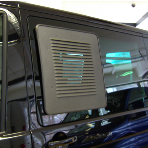 Hülsberg Lüftungsgitter Schiebefenster Aluminium mit Gummidichtung passend für VW T6.1 2019-2024 - Aussteller und Fensterzubehör