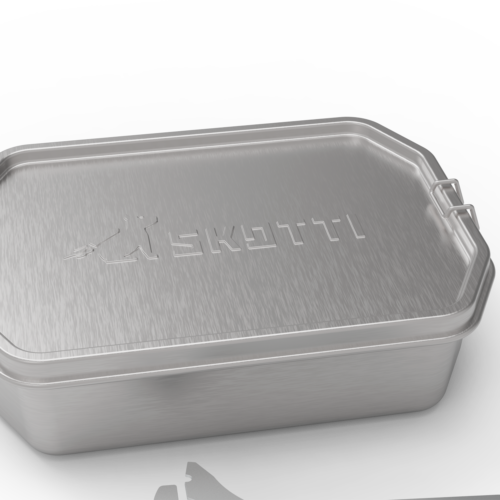Skotti Multifunktionsbox Boks für Skotti Grill inklusive Hebezange stapelbar 1 Liter - Behälter und Halterungen