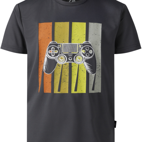 Dare2b Amuse III Kinder Funktionsshirt dunkelgrau 164 - Kinder T-Shirts & -hemden von Dare 2b