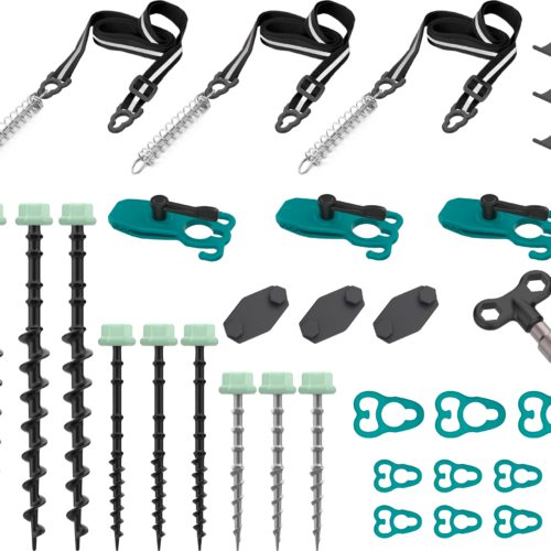 Berger TerraGlow Befestigungs-Set, 41-teilig - Zeltheringe & Abspannmaterial