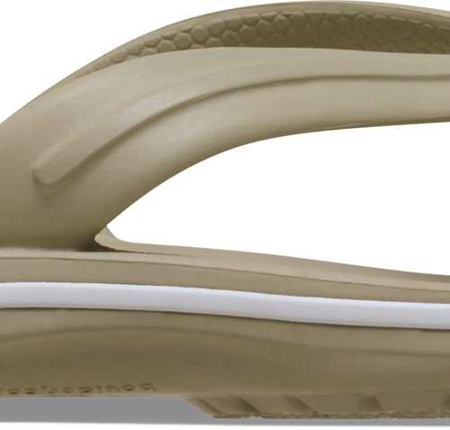 Crocs Crocband Flip Unisex Sandalen beige 45-46 - Herrenschuhe